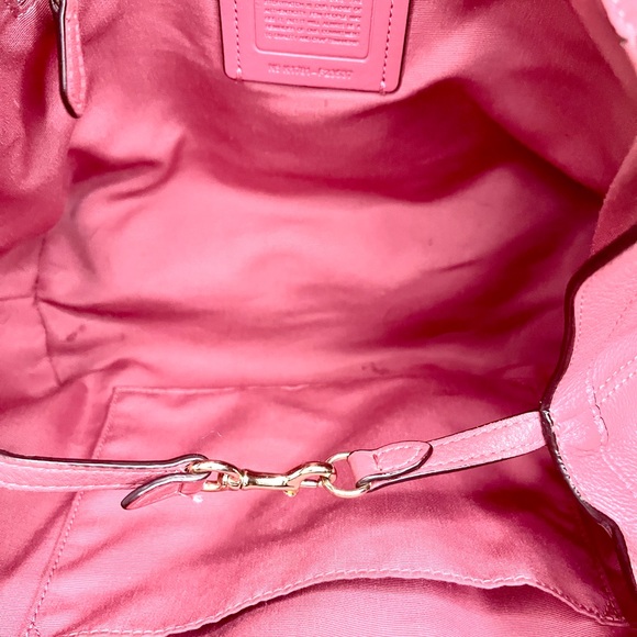 COACH Small Lexy Pebbled Rose Leather Shoulder Bag # 23537 - Picture 3 of 4